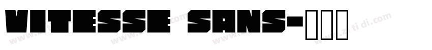 Vitesse Sans字体转换
